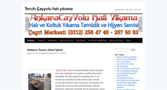 Desktop Screenshot of ankaracayyoluhaliyikama.net